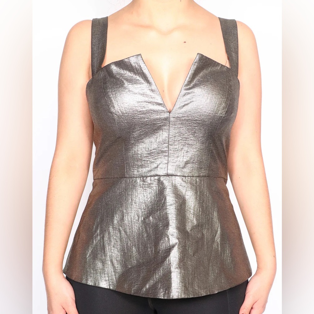 BCBG Metallic Gold Combo Silver Vintage Y2K Sz 6 Holidays Christmas New Years